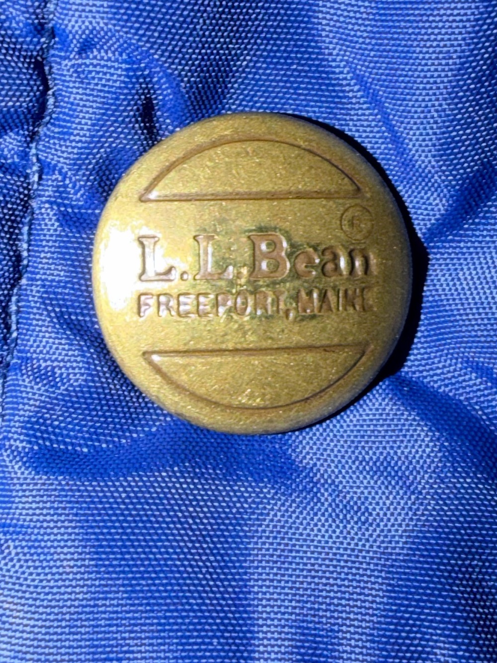 VIntage 80’s L.L. Bean Navy Quilted Down Puffer Vest Made in USA Mens Medium - Picture 2 of 8